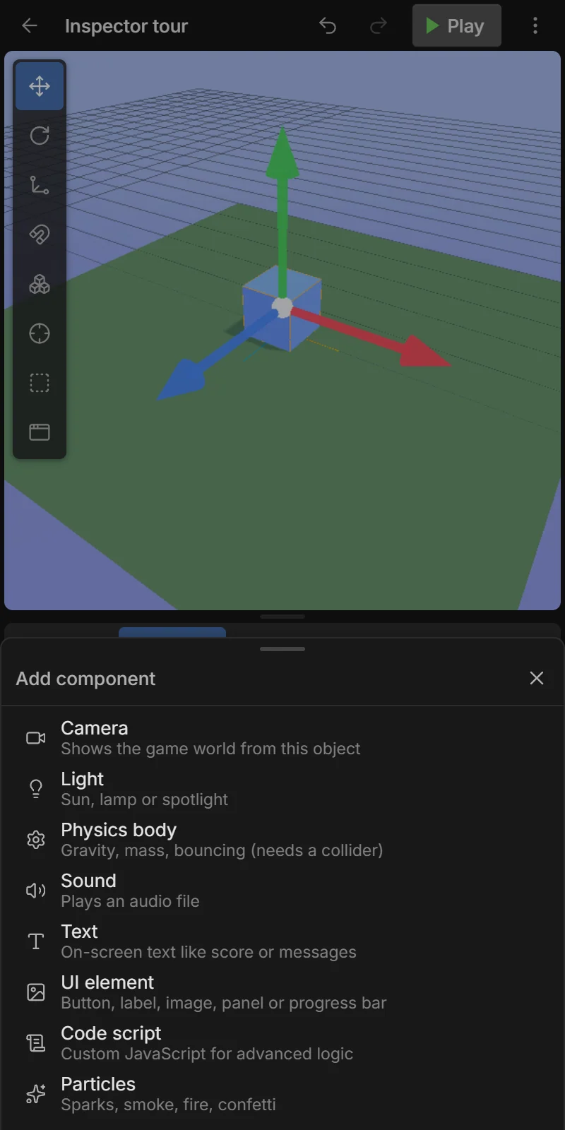 + Add component