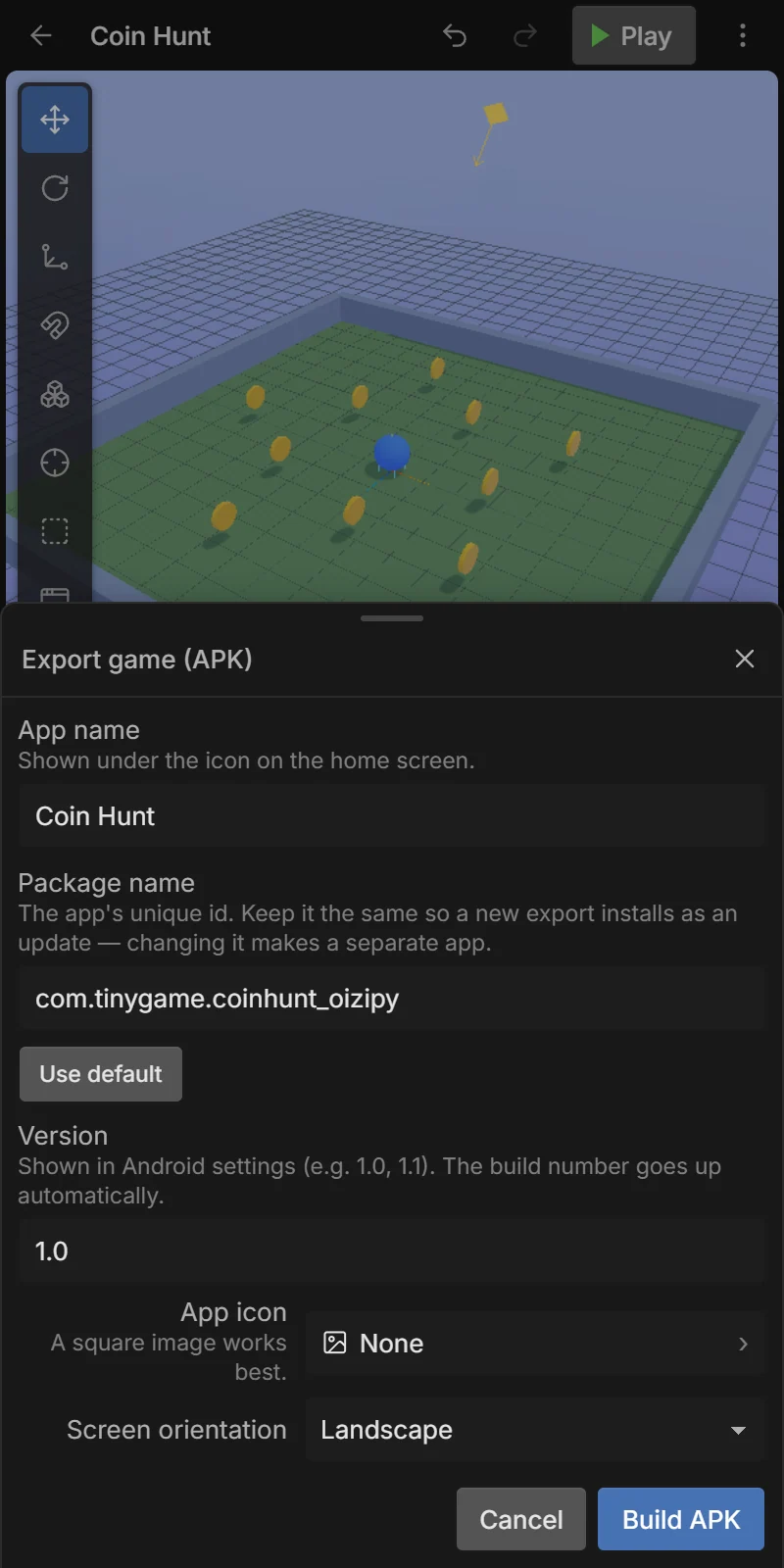 apk dialog