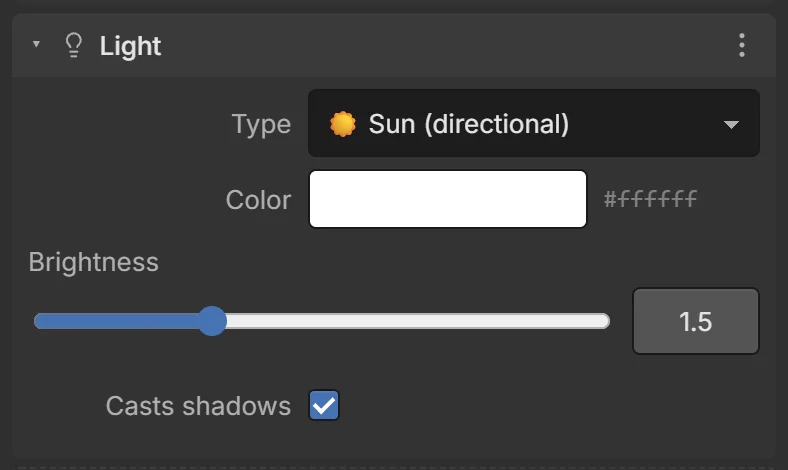 ☀️ Sun (directional)