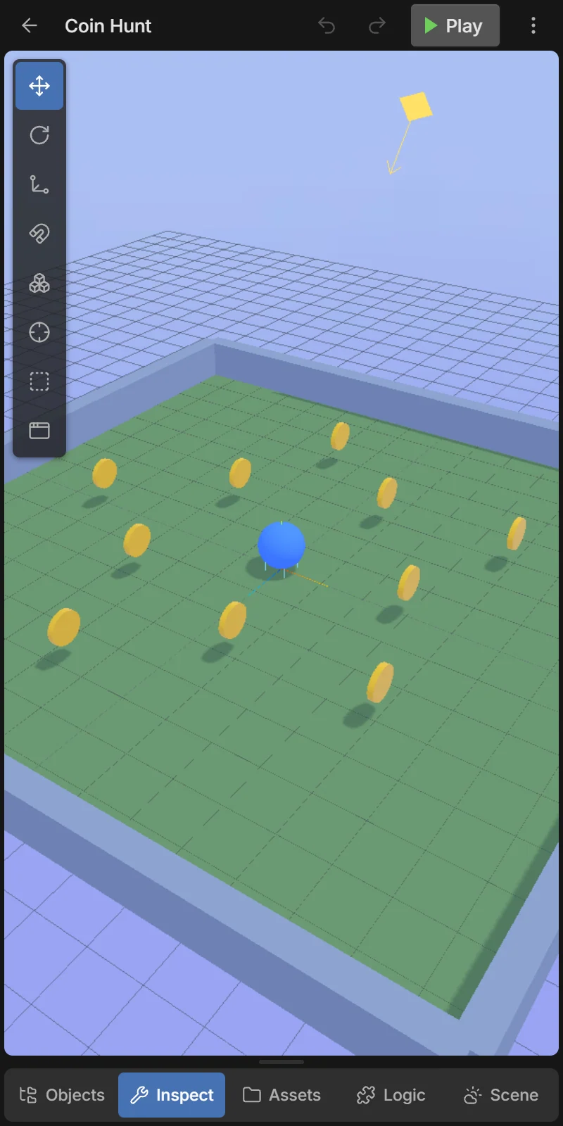 Dock hidden: big 3D view