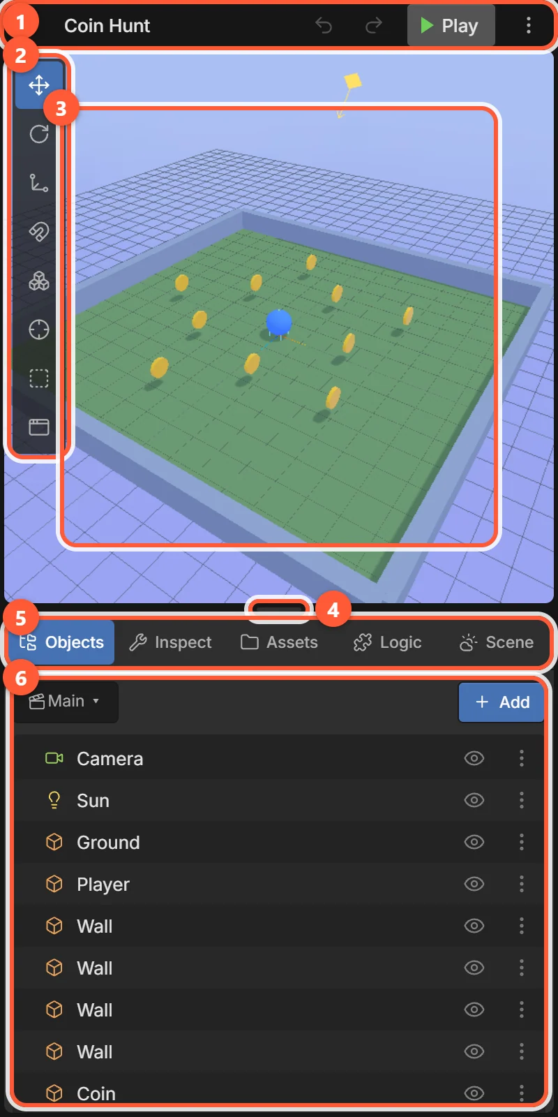 editor overview annotated