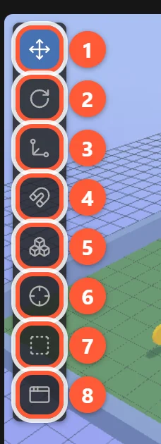 editor viewport toolbar annotated