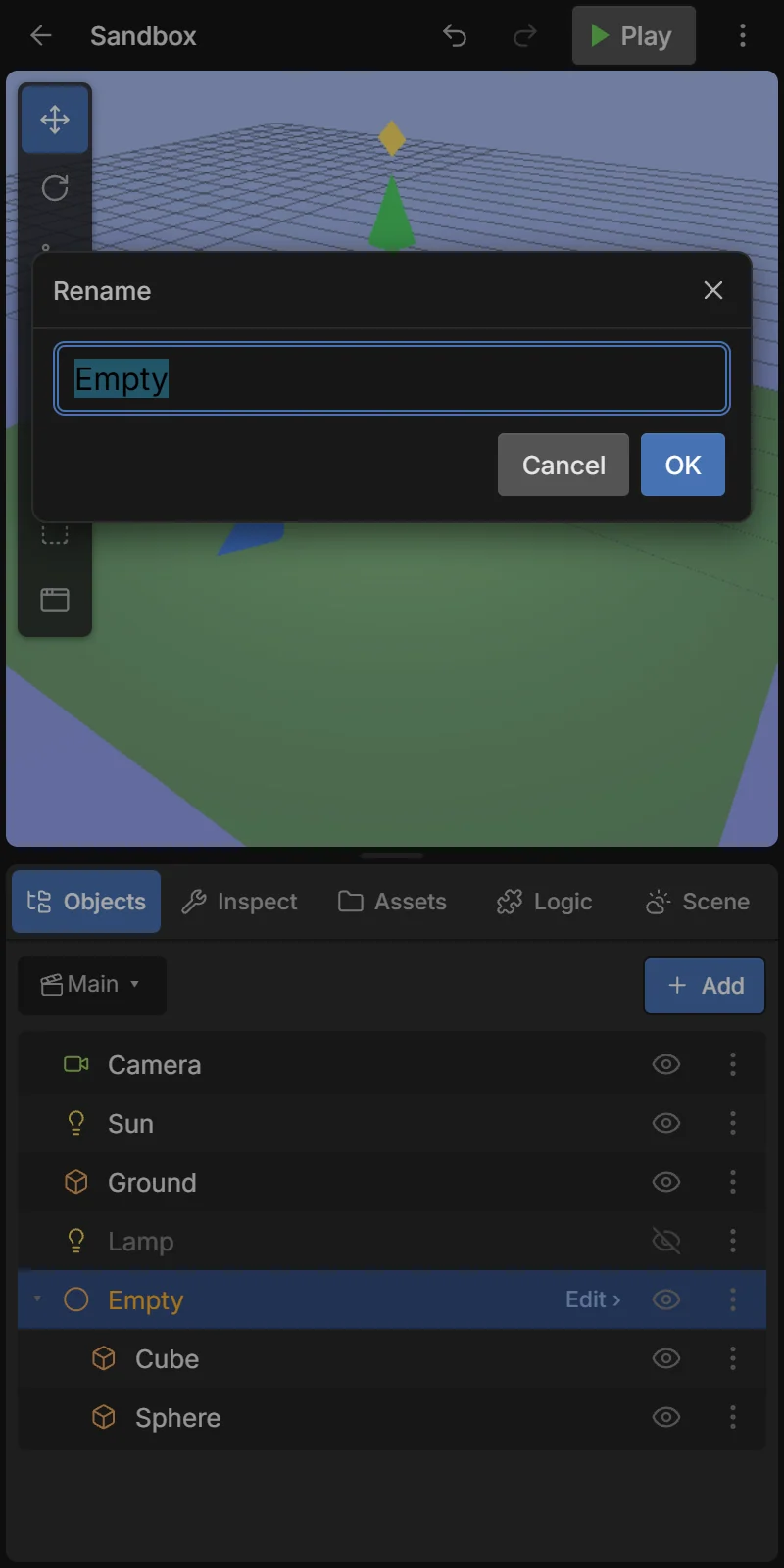 Rename an object