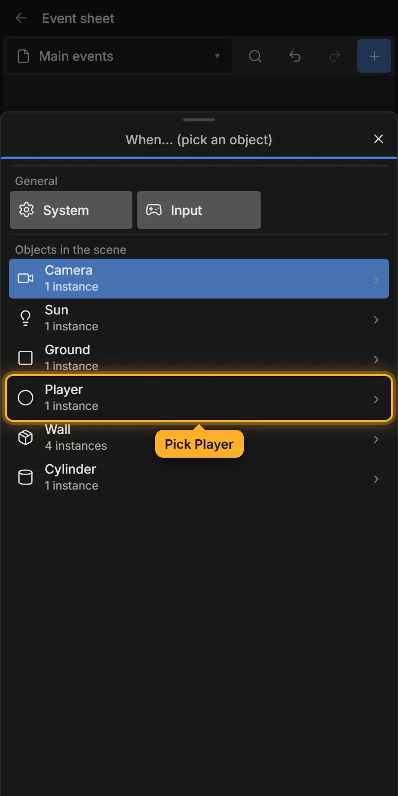 Pick Player