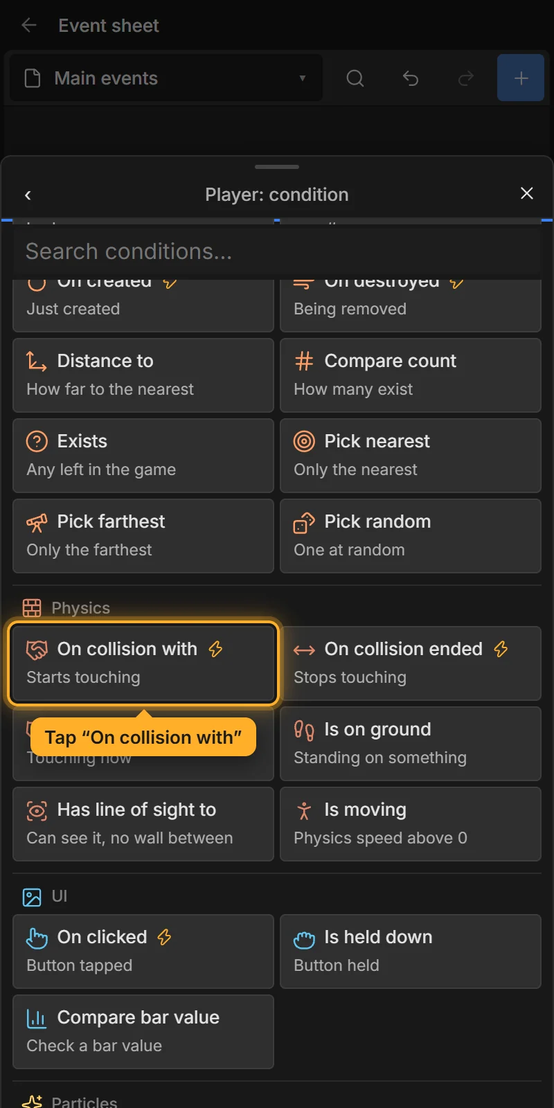 On collision with